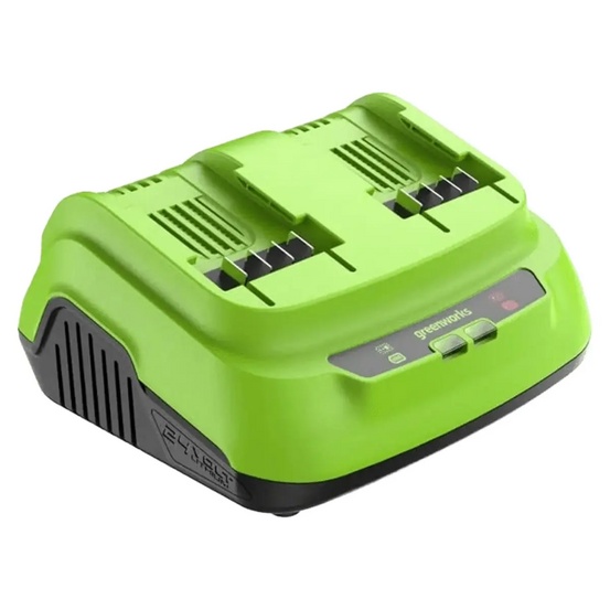 Ультрабыстрое двойное зарядное устройство Greenworks G24X2C8 24V 8A