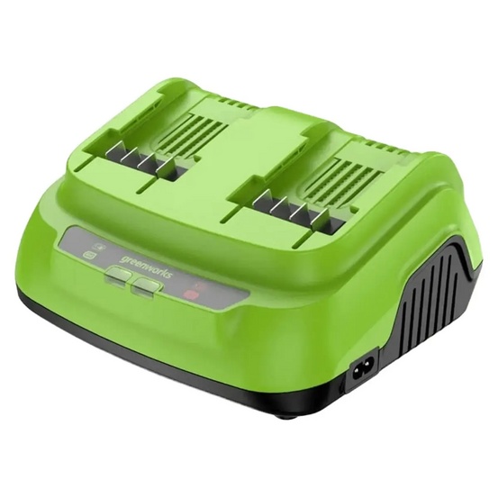 Ультрабыстрое двойное зарядное устройство Greenworks G24X2C8 24V 8A