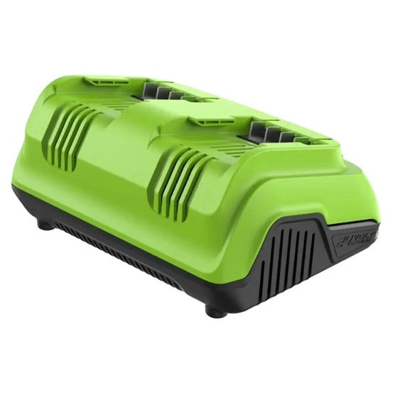 Ультрабыстрое двойное зарядное устройство Greenworks G24X2C8 24V 8A