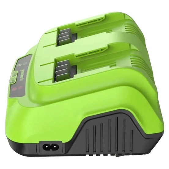 Ультрабыстрое двойное зарядное устройство Greenworks G24X2C8 24V 8A