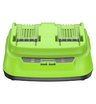 Ультрабыстрое двойное зарядное устройство Greenworks G24X2C8 24V 8A