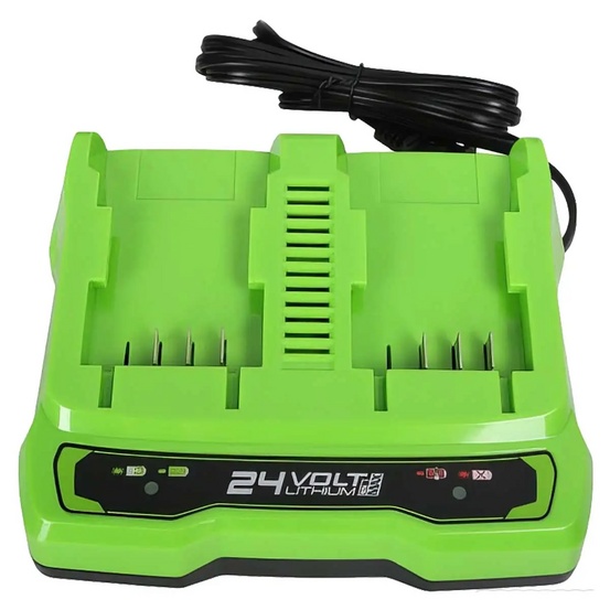 Зарядное устройство для 2-х аккумуляторов Greenworks G24X2UC2 24V