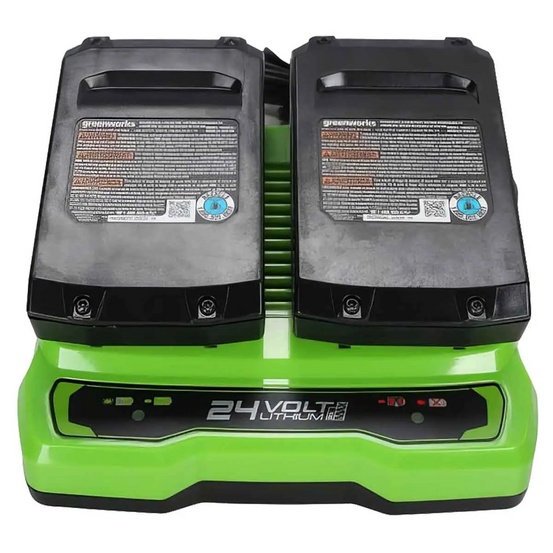 Зарядное устройство для 2-х аккумуляторов Greenworks G24X2UC2 24V