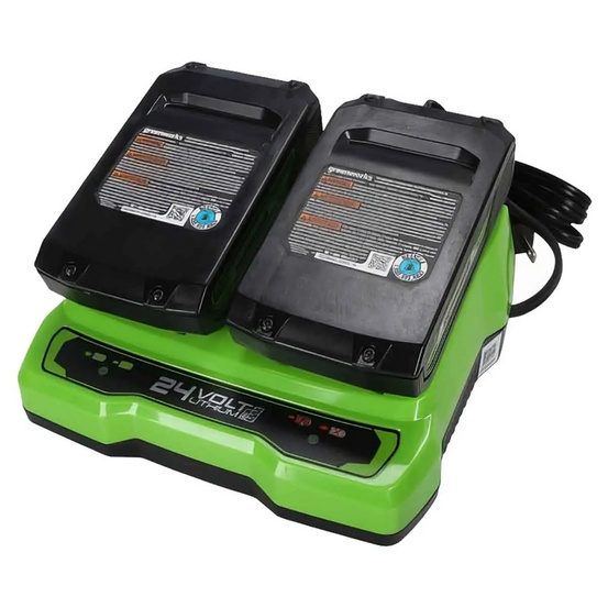 Зарядное устройство для 2-х аккумуляторов Greenworks G24X2UC2 24V