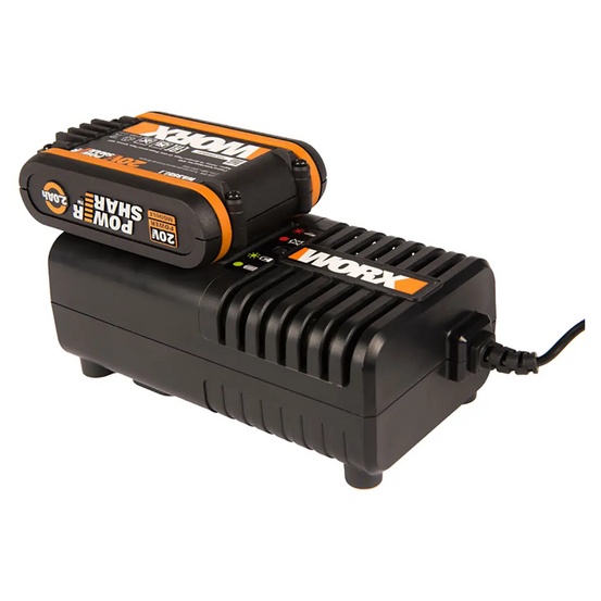 Комплект WORX WA3601: 1 аккумулятор 2 Ач и зарядное устройство на 2А