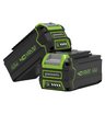 Аэратор-скарификатор аккумуляторный Greenworks GD40SC38II 40V, с АКБ 4 Ач + ЗУ 4А двойное