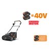 Аэратор-скарификатор WORX WG855E.9 40V (36см) бесщеточный аккумуляторный