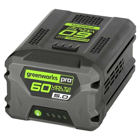 Воздуходув аккумуляторный Greenworks GD60AB 60V (260 км/ч) бесщеточный, с АКБ 5 Ач + ЗУ 10А двойное