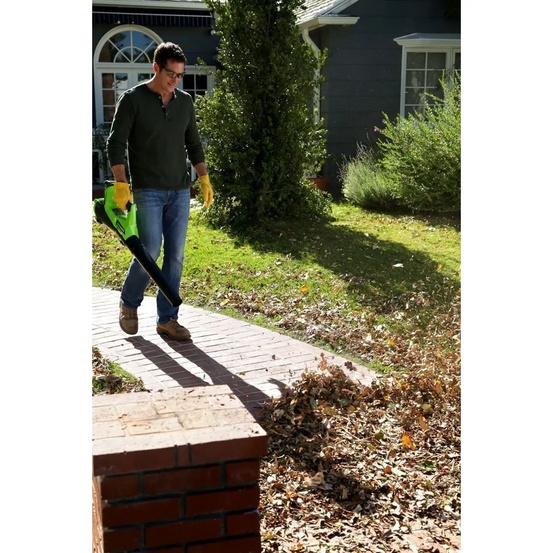 Воздуходувка аккумуляторная Greenworks G40ABK4 40V (177 км/ч) с АКБ 4 Ач + ЗУ 2А