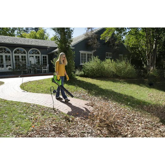 Воздуходувка аккумуляторная Greenworks G40AB 40V (177 км/ч) с АКБ 4 Ач + ЗУ 4А двойное