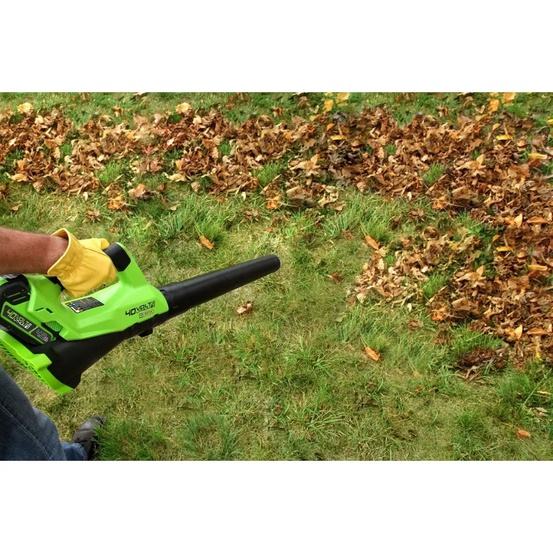 Воздуходувка аккумуляторная Greenworks G40AB 40V (177 км/ч) с АКБ 2 Ач с USB + ЗУ 4А двойное