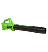 Воздуходувка аккумуляторная Greenworks G24AB 24V (145 км/ч) с АКБ 2 Ач + ЗУ 2А двойное