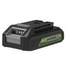 Воздуходувка аккумуляторная Greenworks G24AB 24V (145 км/ч) с АКБ 2 Ач + ЗУ 2А двойное