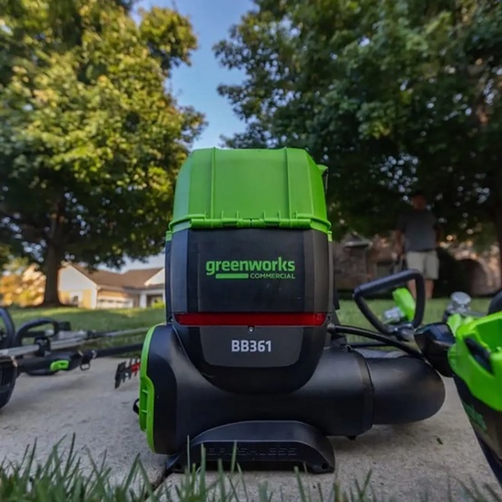 Воздуходув аккумуляторный ранцевый Greenworks GD82BP2 (362 км/ч) 82V бесщеточный без АКБ и ЗУ