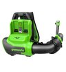 Воздуходувка аккумуляторная ранцевая Greenworks GD40BPG2 40V (281 км/ч) бесщеточная без АКБ и ЗУ