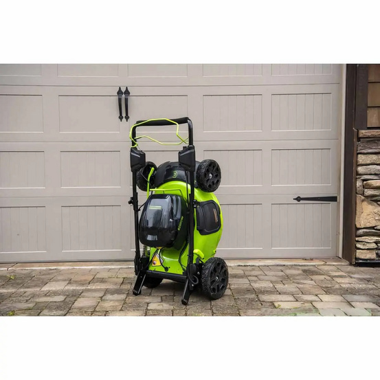 Аккумуляторная газонокосилка самоходная Greenworks GC82LM51SP2K5 бесщеточная, 82V с АКБ 5 Ач + ЗУ 4А