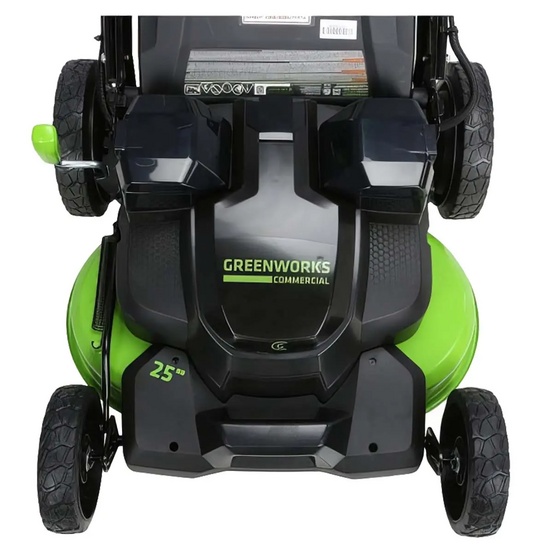 Аккумуляторная газонокосилка самоходная Greenworks TwinForce GC82LM61S бесщеточная, 82V с АКБ 2.5 Ач + ЗУ 8А быстрое