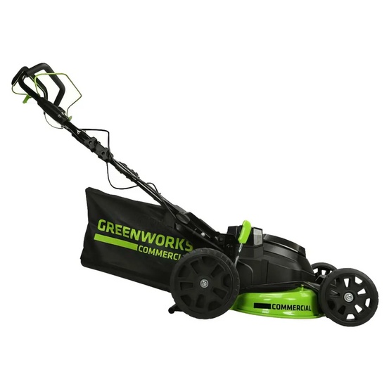 Аккумуляторная газонокосилка самоходная Greenworks TwinForce GC82LM61S бесщеточная, 82V с АКБ 2.5 Ач + ЗУ 8А быстрое