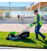 Аккумуляторная газонокосилка самоходная Greenworks LM221S бесщеточная, 82V с АКБ 5 Ач, без ЗУ