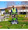 Аккумуляторная газонокосилка самоходная Greenworks LM221S бесщеточная, 82V с АКБ 2.5 Ач, без ЗУ