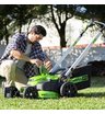 Аккумуляторная газонокосилка самоходная Greenworks GD60LM61 бесщеточная, 60V с АКБ 2 Ач + ЗУ 2А