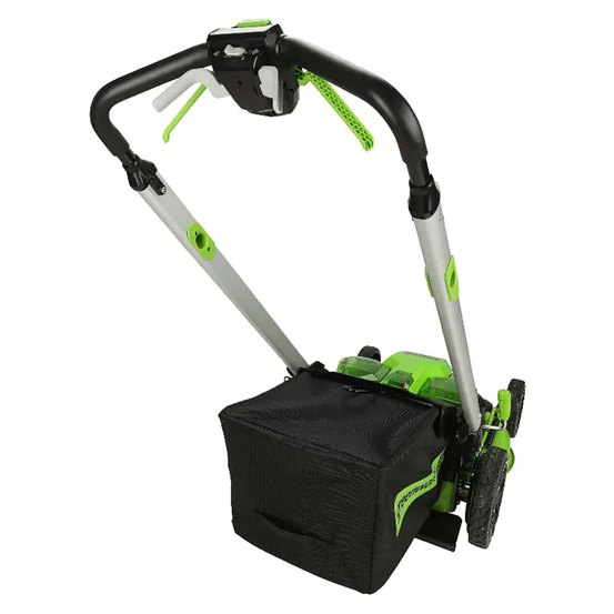 Аккумуляторная газонокосилка самоходная Greenworks GD60LM61 бесщеточная, 60V с АКБ 4 Ач + ЗУ 10А двойное