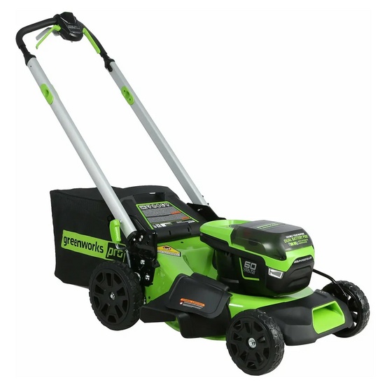 Аккумуляторная газонокосилка самоходная Greenworks GD60LM51SP бесщеточная, 60V с АКБ 8 Ач + ЗУ 2А