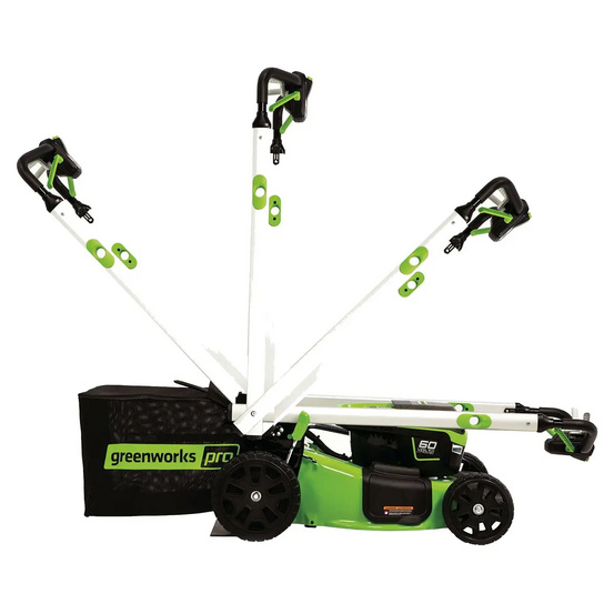 Аккумуляторная газонокосилка самоходная Greenworks GD60LM51SP бесщеточная, 60V с АКБ 2 Ач + ЗУ 2А