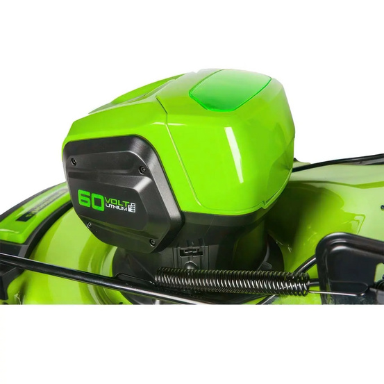 Аккумуляторная газонокосилка самоходная Greenworks GD60LM46SP бесщеточная, 60V с АКБ 5 Ач + ЗУ 10А двойное