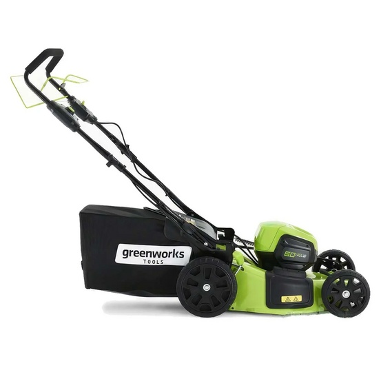 Аккумуляторная газонокосилка самоходная Greenworks GD60LM46SP бесщеточная, 60V с АКБ 2 Ач, без ЗУ