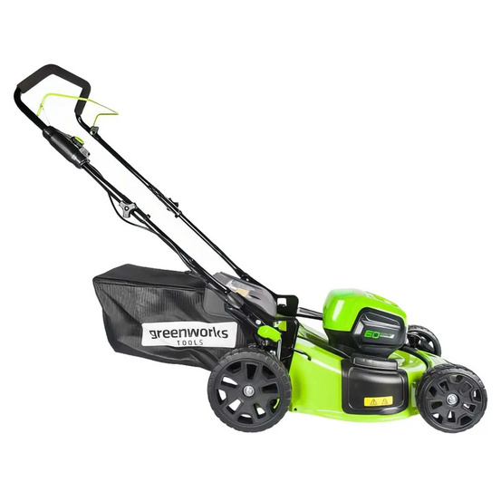Аккумуляторная газонокосилка Greenworks GD60LM46HP бесщеточная, 60V с АКБ 8 Ач + ЗУ 2А