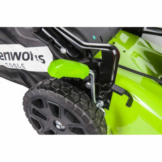 Аккумуляторная газонокосилка Greenworks GD60LM46HP бесщеточная, 60V с АКБ 2 Ач + ЗУ 2А