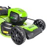 Аккумуляторная газонокосилка Greenworks GD60LM46HP бесщеточная, 60V с АКБ 5 Ач + ЗУ 10А двойное