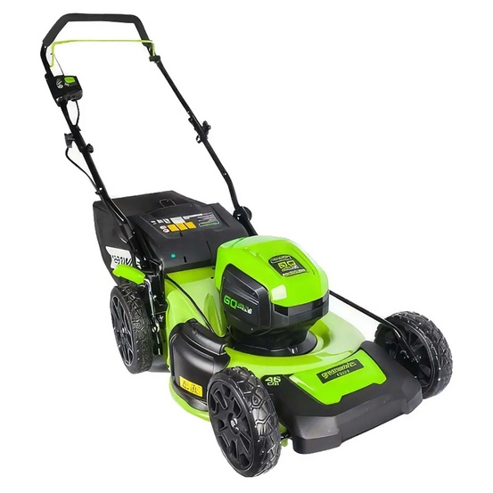 Аккумуляторная газонокосилка Greenworks GD60LM46HP бесщеточная, 60V с АКБ 2 Ач, без ЗУ