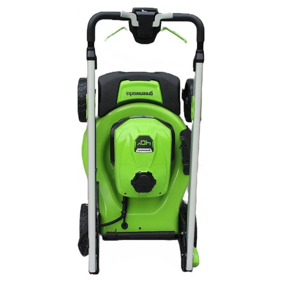 Аккумуляторная газонокосилка самоходная Greenworks GD40LM48SP бесщеточная, 40V с АКБ 4 А.ч. USB, без ЗУ