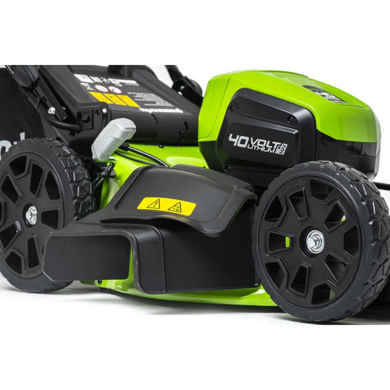 Аккумуляторная газонокосилка Greenworks GD40LM46HP бесщеточная, 40V с АКБ 2 Ач + ЗУ 5А быстрое