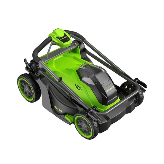 Аккумуляторная газонокосилка Greenworks GD40LM411 бесщеточная, 40V с АКБ 2 Ач USB, без ЗУ