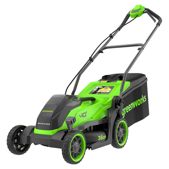 Аккумуляторная газонокосилка Greenworks GD40LM361 бесщеточная, 40V без АКБ и ЗУ