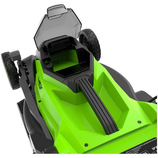 Аккумуляторная газонокосилка Greenworks GD40LM361 бесщеточная, 40V с АКБ 2 Ач + ЗУ 2А