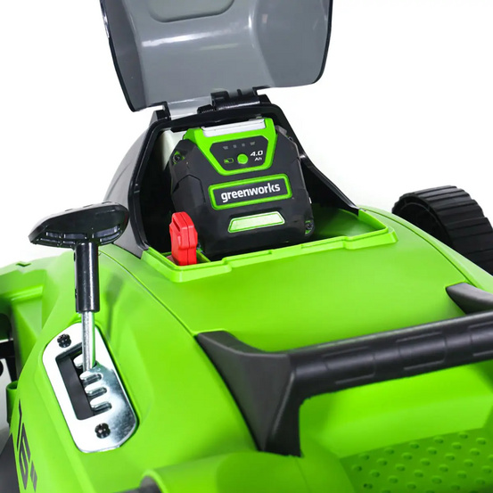 Аккумуляторная газонокосилка Greenworks GD40LM16X бесщеточная, 40V с АКБ 2 Ач + ЗУ 2А