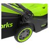 Аккумуляторная газонокосилка Greenworks GD24X2LM411 бесщеточная, 24V с АКБ 2х2 Ач + ЗУ 4А быстрое
