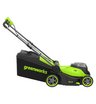 Аккумуляторная газонокосилка Greenworks GD24X2LM411 бесщеточная, 24V с АКБ 2х2 Ач + ЗУ 2А двойное