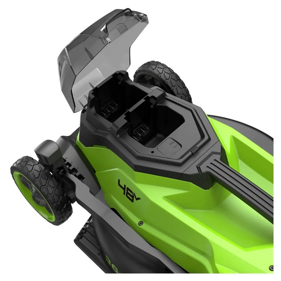 Аккумуляторная газонокосилка Greenworks GD24X2LM361, 2х24V, 36 см, бесщеточная, без АКБ и ЗУ