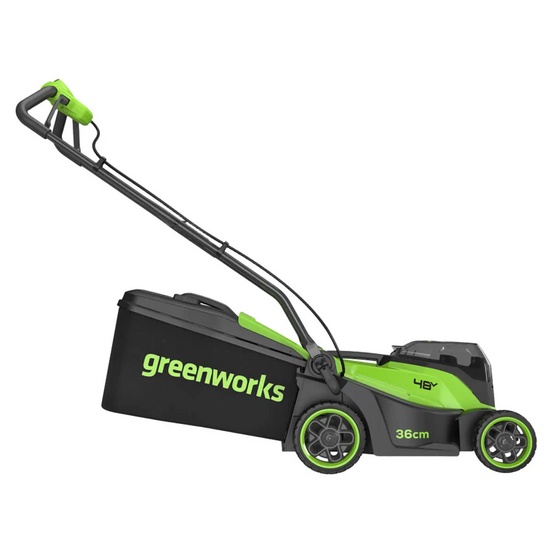 Аккумуляторная газонокосилка Greenworks GD24X2LM361, 2х24V, 36 см, бесщеточная, без АКБ и ЗУ