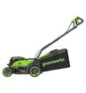 Аккумуляторная газонокосилка Greenworks GD24X2LM361, 2х24V, 36 см, бесщеточная, без АКБ и ЗУ