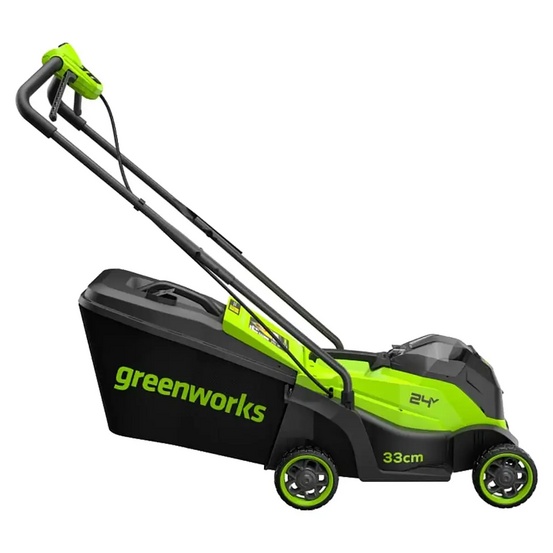 Аккумуляторная газонокосилка Greenworks GD24LM331 бесщеточная, 24V с АКБ 4 Ач USB-C, без ЗУ