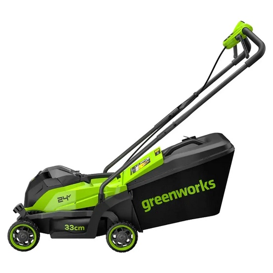 Аккумуляторная газонокосилка Greenworks GD24LM331 бесщеточная, 24V с АКБ 4 Ач, без ЗУ