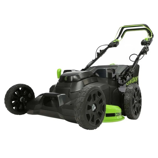 Аккумуляторная газонокосилка самоходная Greenworks TwinForce GC82LM61S бесщеточная, 82V с АКБ 5 Ач + ЗУ 4А