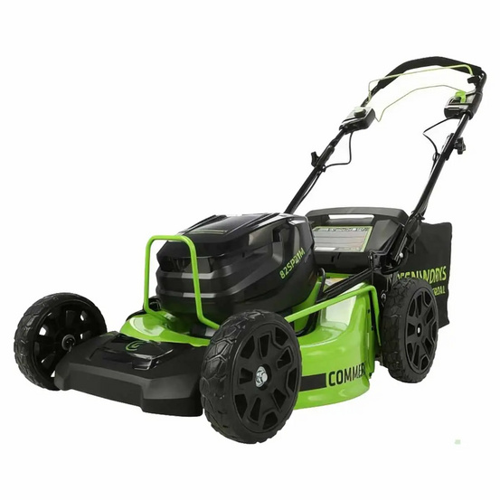 Аккумуляторная газонокосилка самоходная Greenworks GC82LM51SP2 бесщеточная, 82V с АКБ 5 Ач + ЗУ 8А быстрое