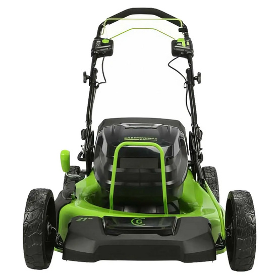 Аккумуляторная газонокосилка самоходная Greenworks GC82LM51SP2 бесщеточная, 82V без АКБ и ЗУ
